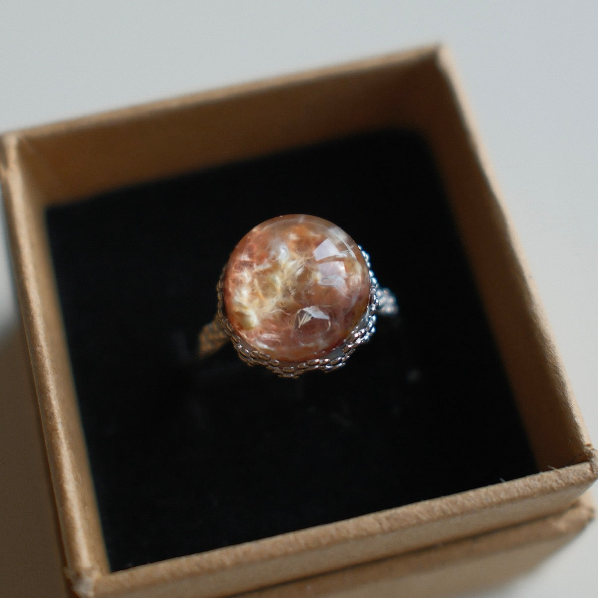 Natural Unique Rutilated Quartz Ring