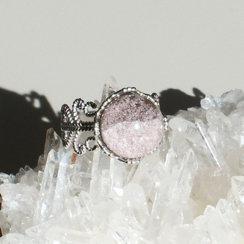 Natural Lavender Phantom Quartz