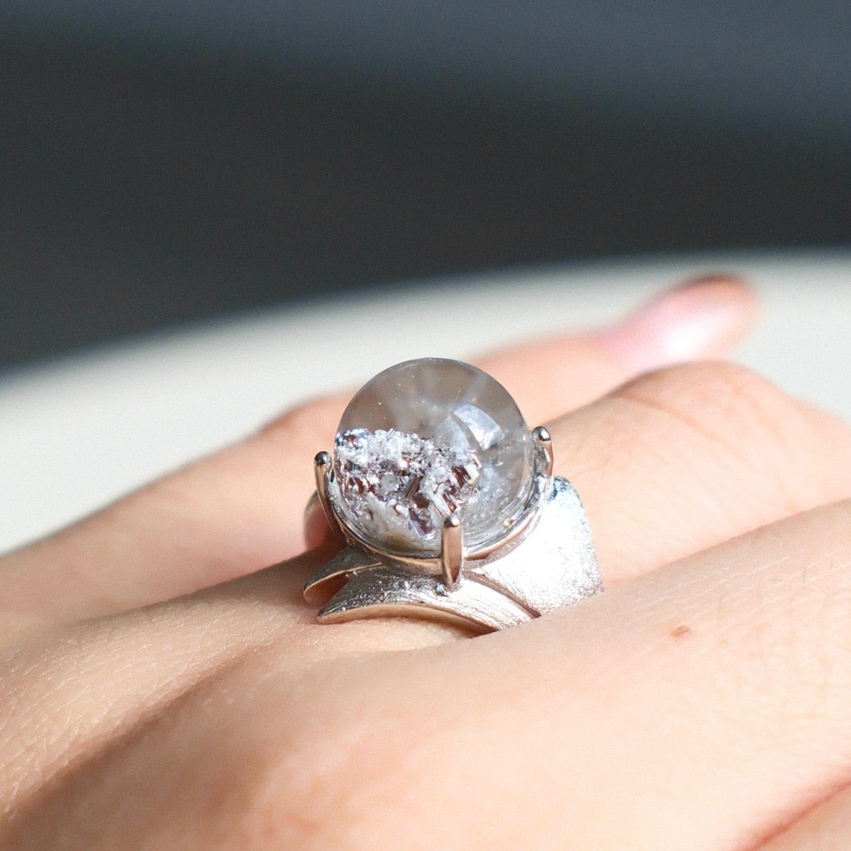 Rutilated Quartz Ring