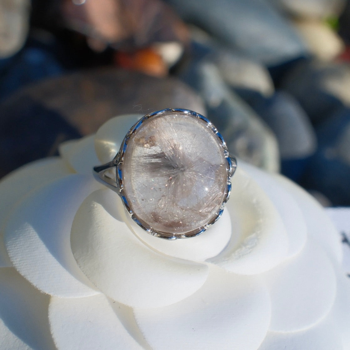 Natural Silver Rutilated Quartz
