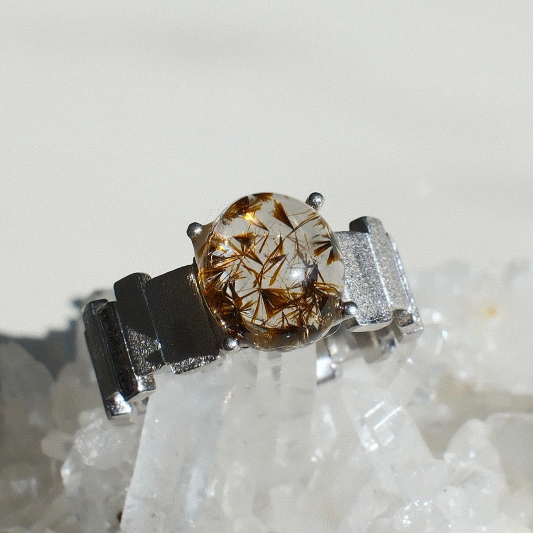 Goethite in Quartz Ring