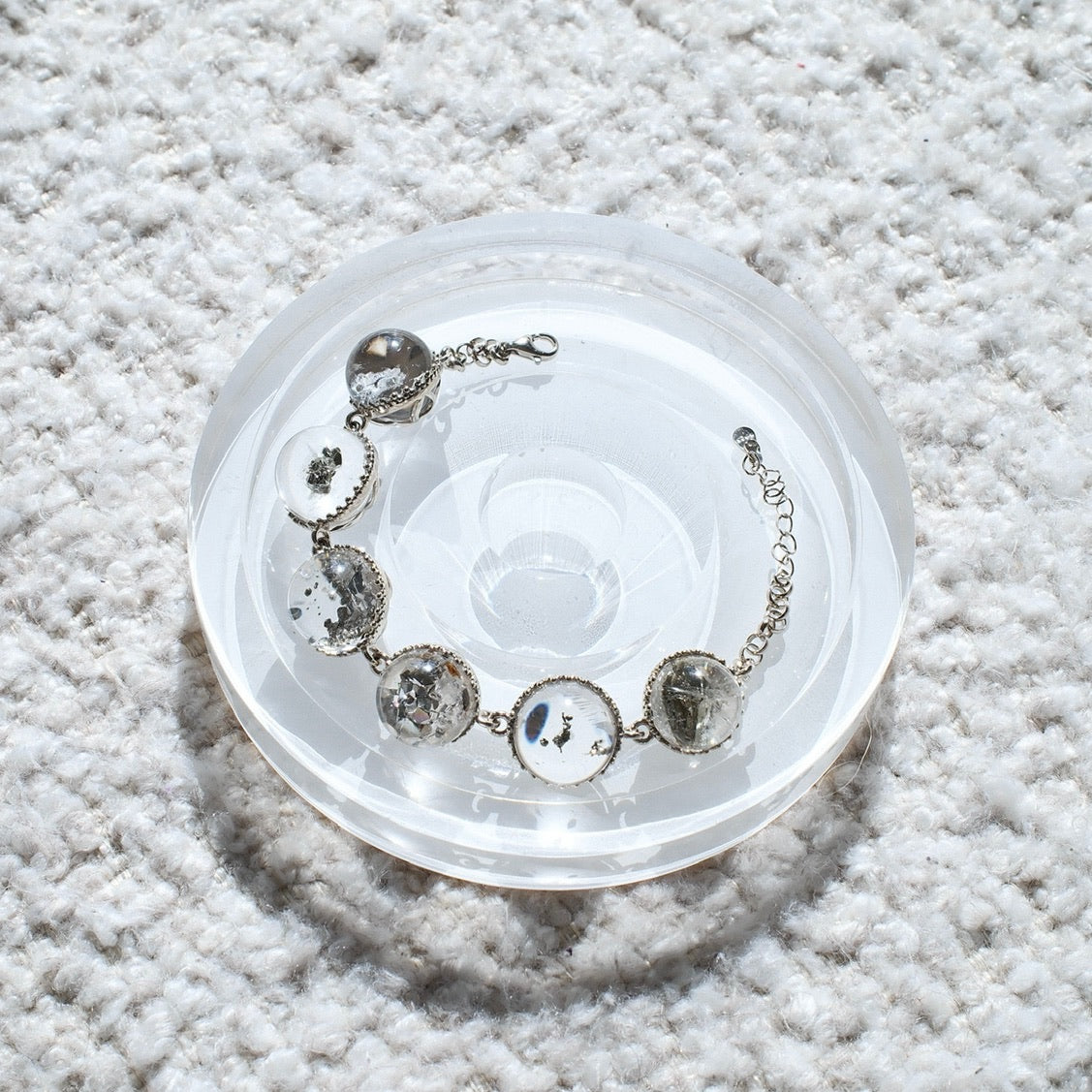 Chalcopyrite in Quartz Bracelet - Special Version