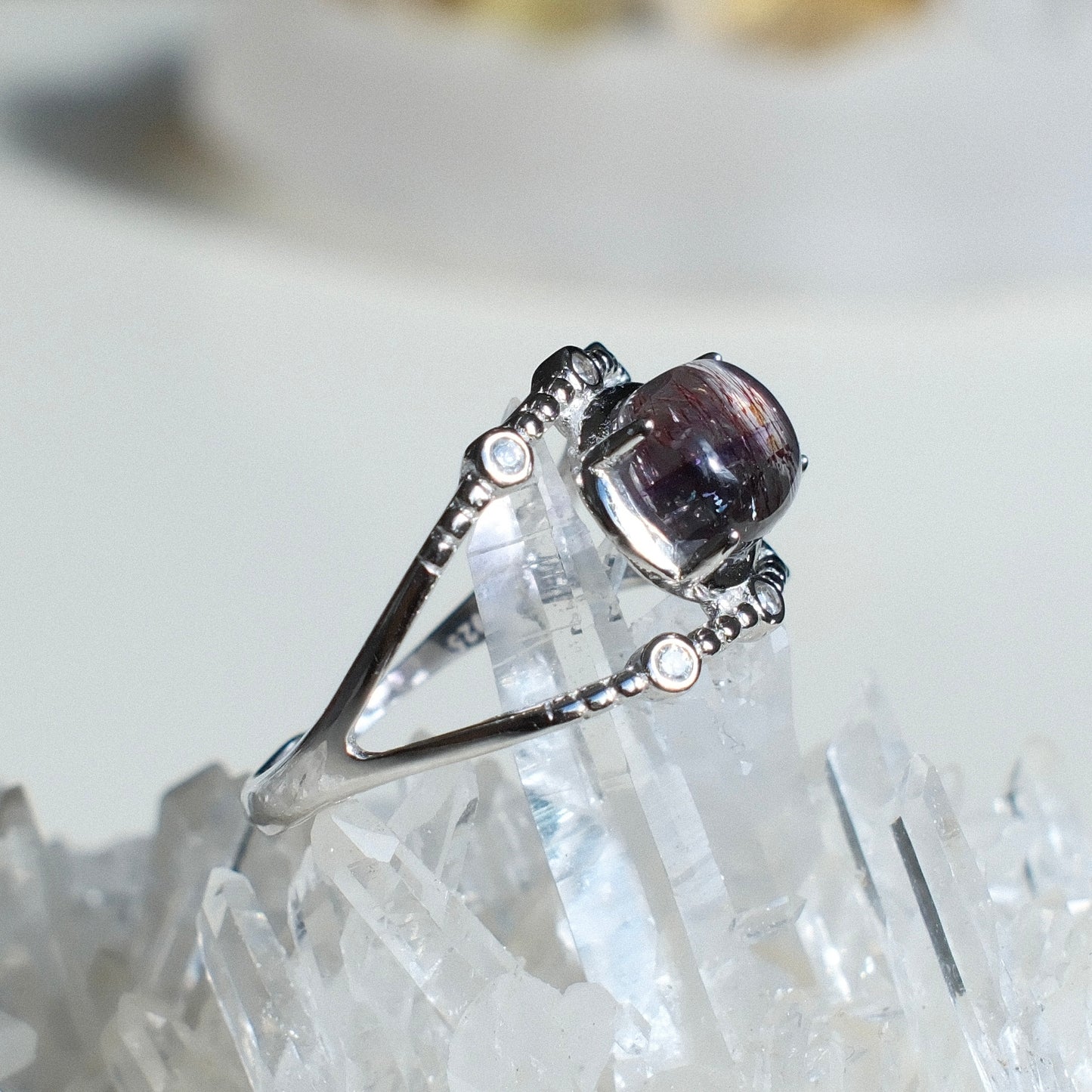 Super Seven Quartz Ring