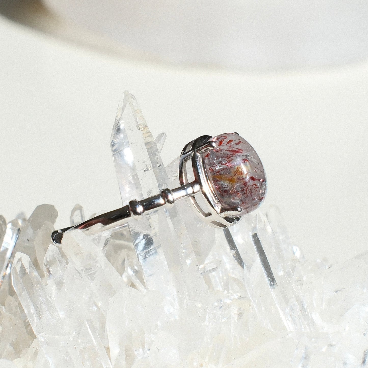 Super Seven Quartz Ring