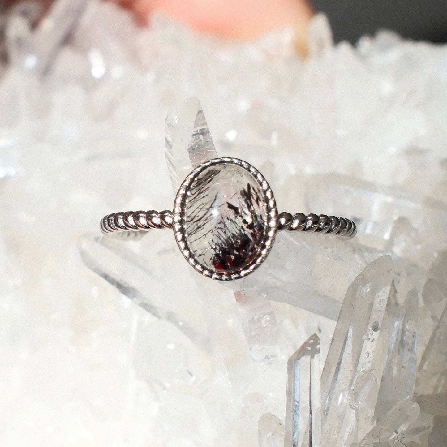 Super Seven Quartz Ring