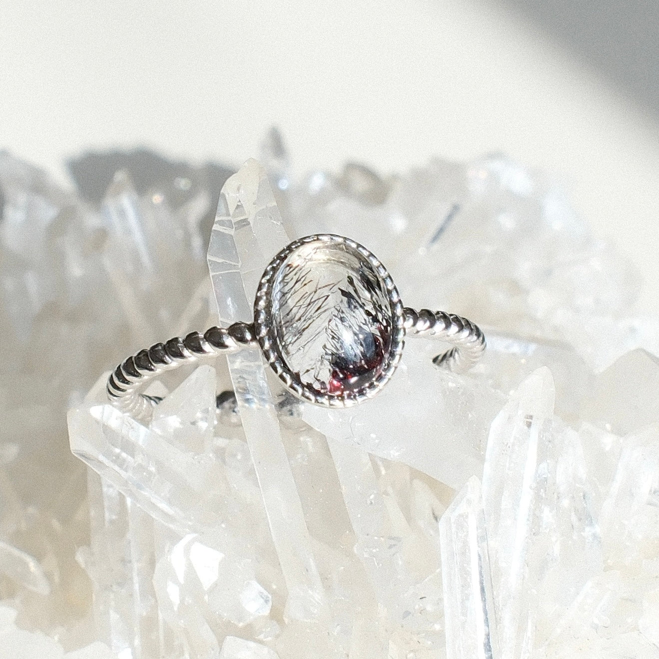 Super Seven Quartz Ring