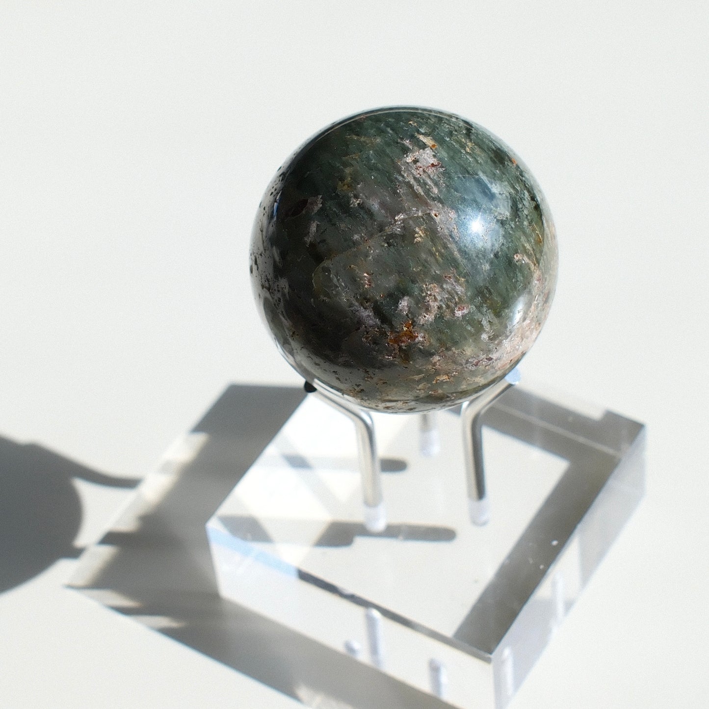 Green Phantom Quartz Sphere