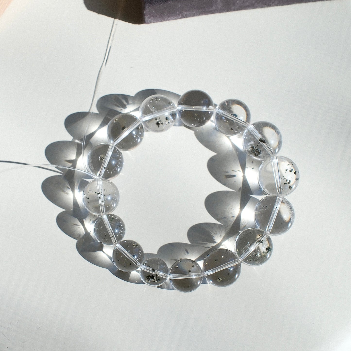Chalcopyrite in Quartz Bracelet
