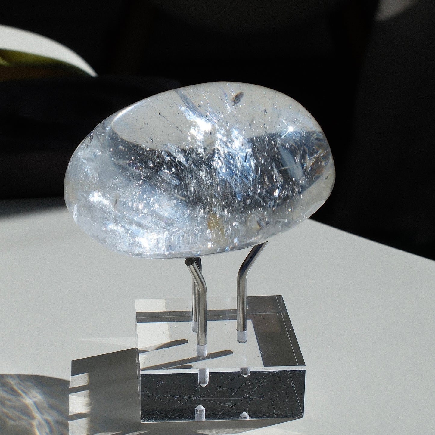 Clear Quartz Palm Stone