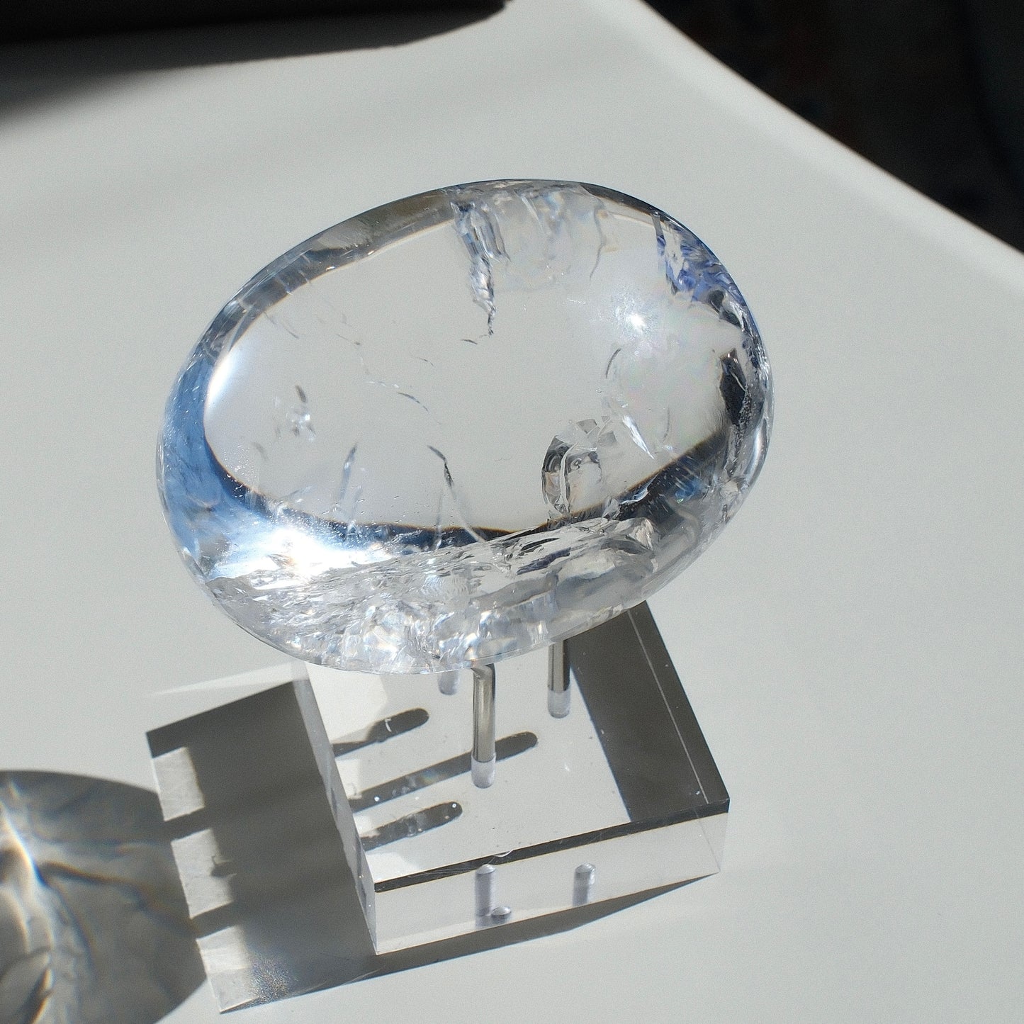 Clear Quartz Palm Stone
