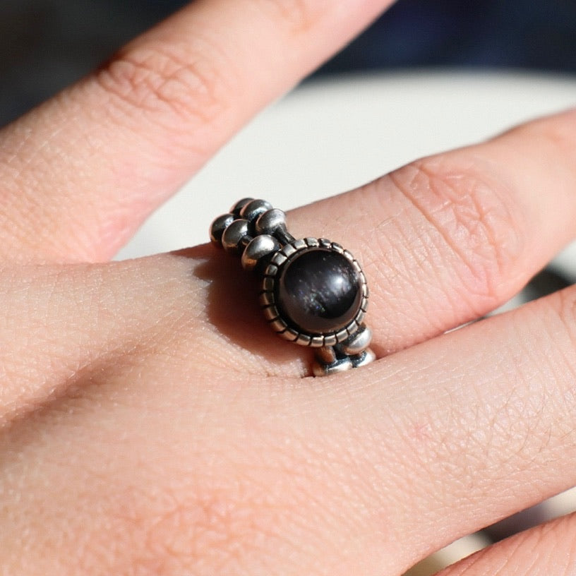 Brookite in Quartz Ring