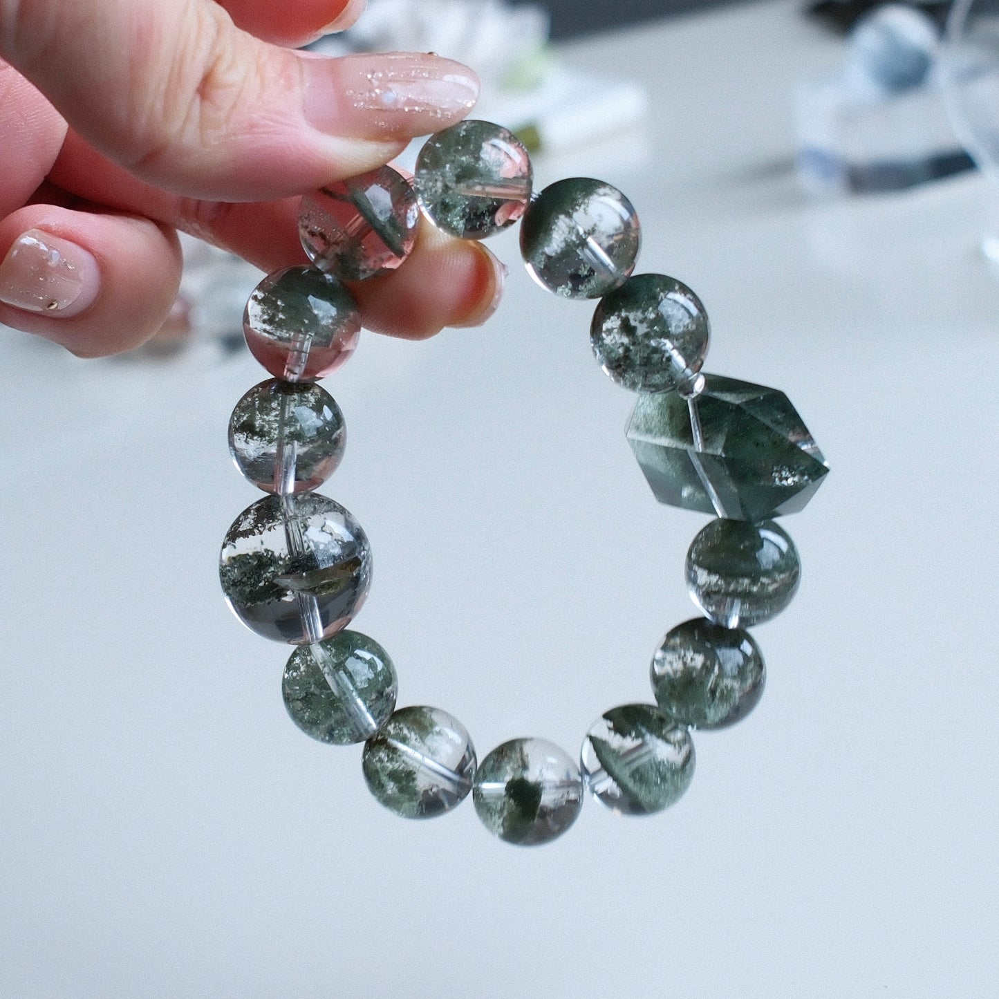 Green Phantom Quartz Bracelet