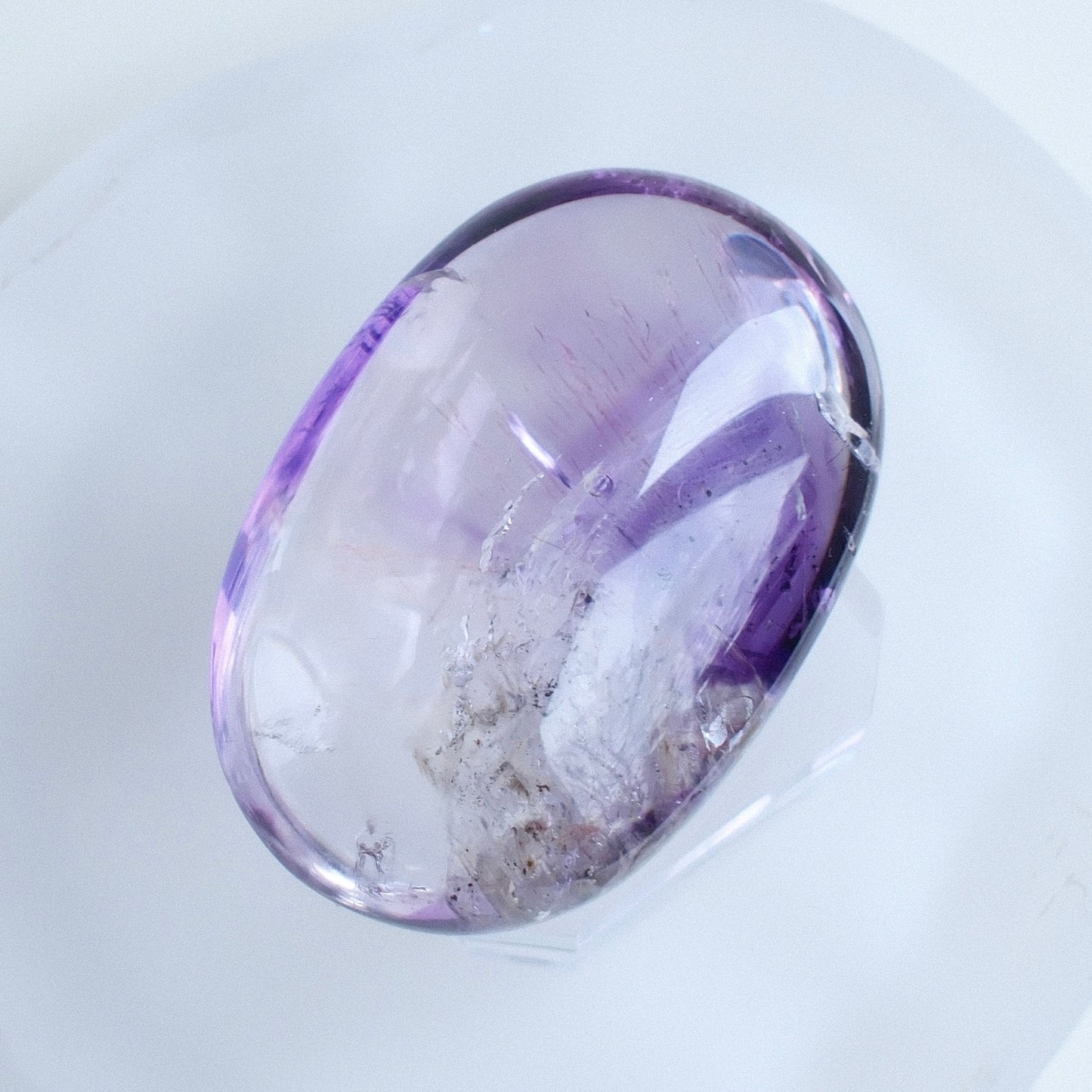 Amethyst Palm Stone with Super Seven Inclusion