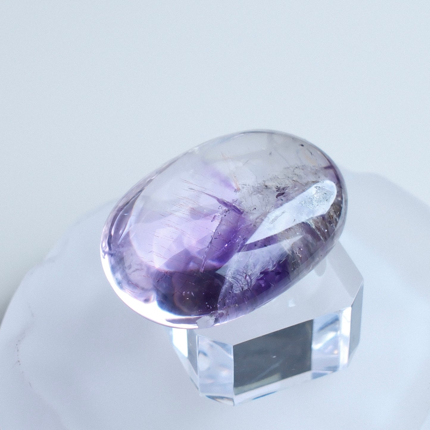 Amethyst Palm Stone with Super Seven Inclusion