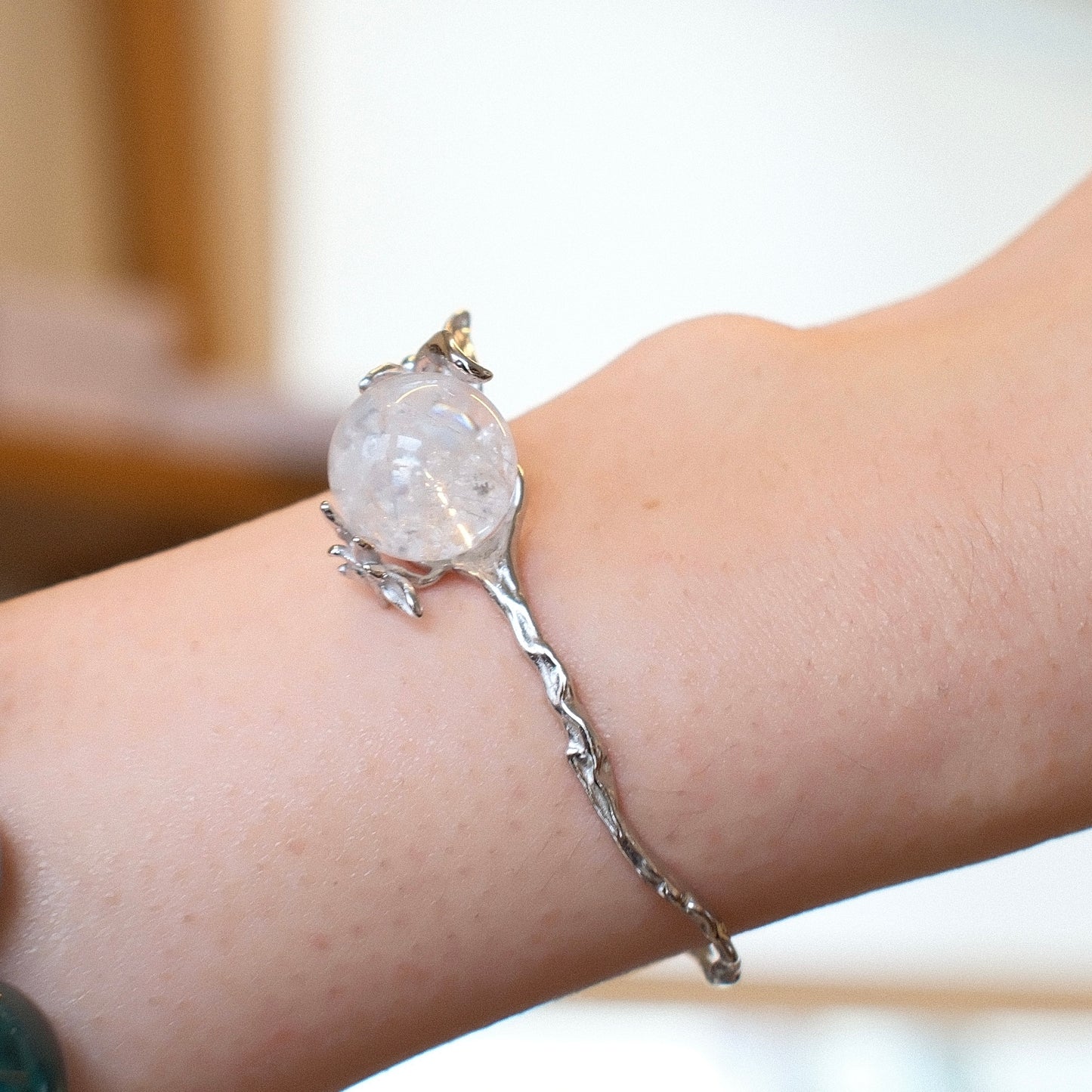 Snowflake Rutilated Quartz Bracelet