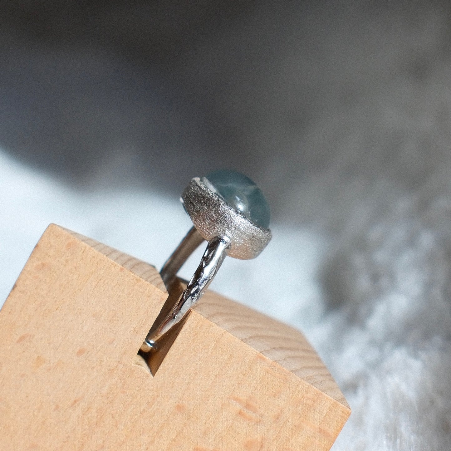 Blue Rutilated Quartz Ring