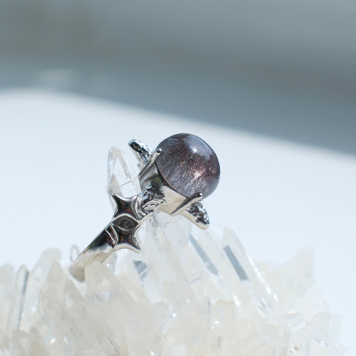 Super Seven Quartz Ring