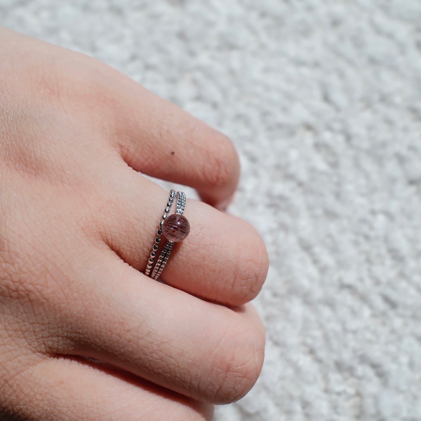 Super Seven Quartz Ring