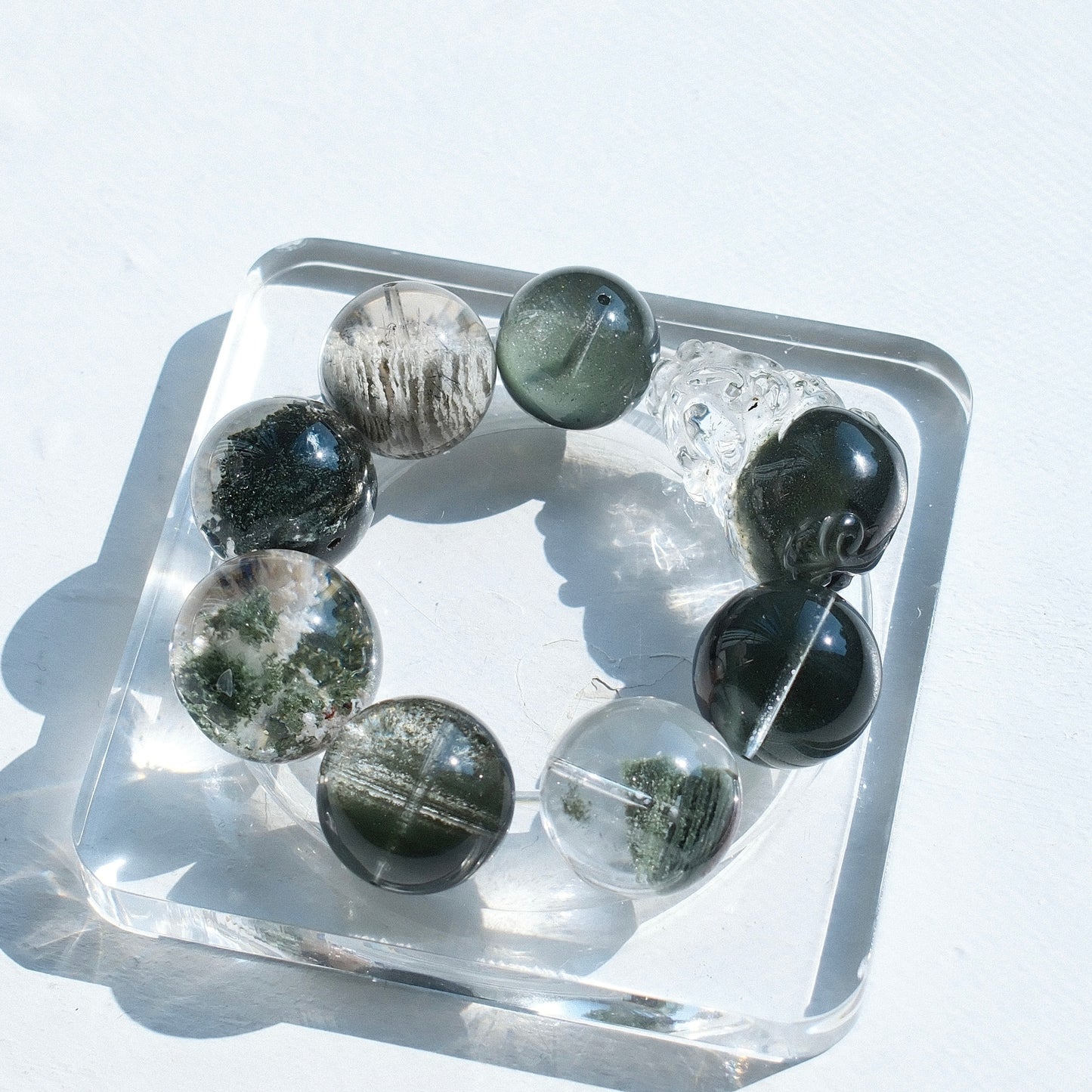 Green Phantom Quartz Bracelet