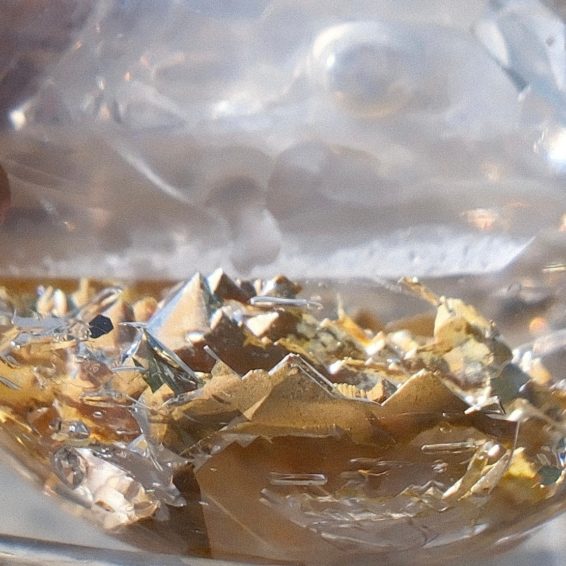 Ultra-Rare Yellow Clay Skeleton Quartz Sphere with Floating Calcite & Movable Enhydro
