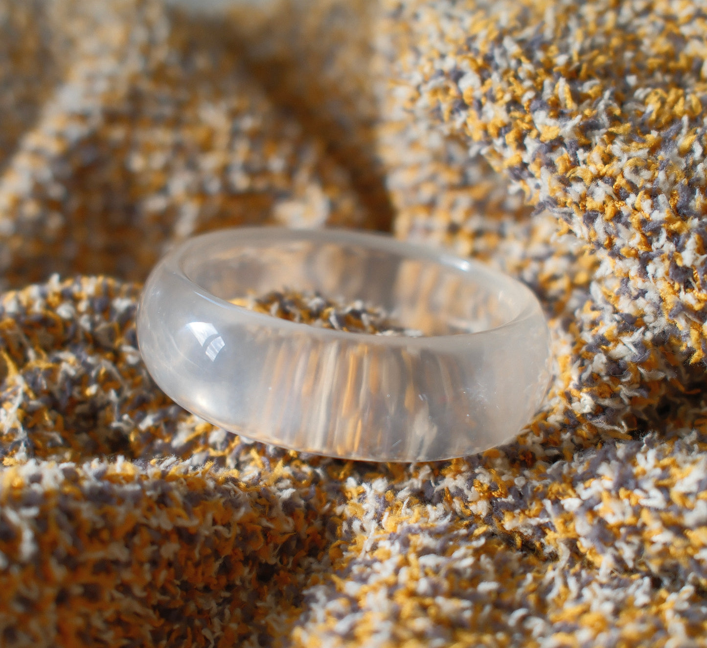 Clear Strawberry Quartz Bracelet