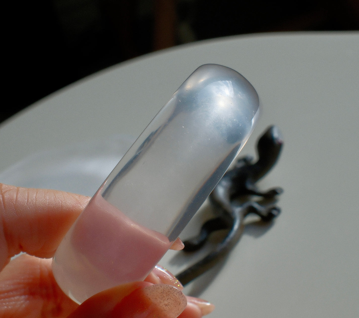 Clear Strawberry Quartz Bracelet