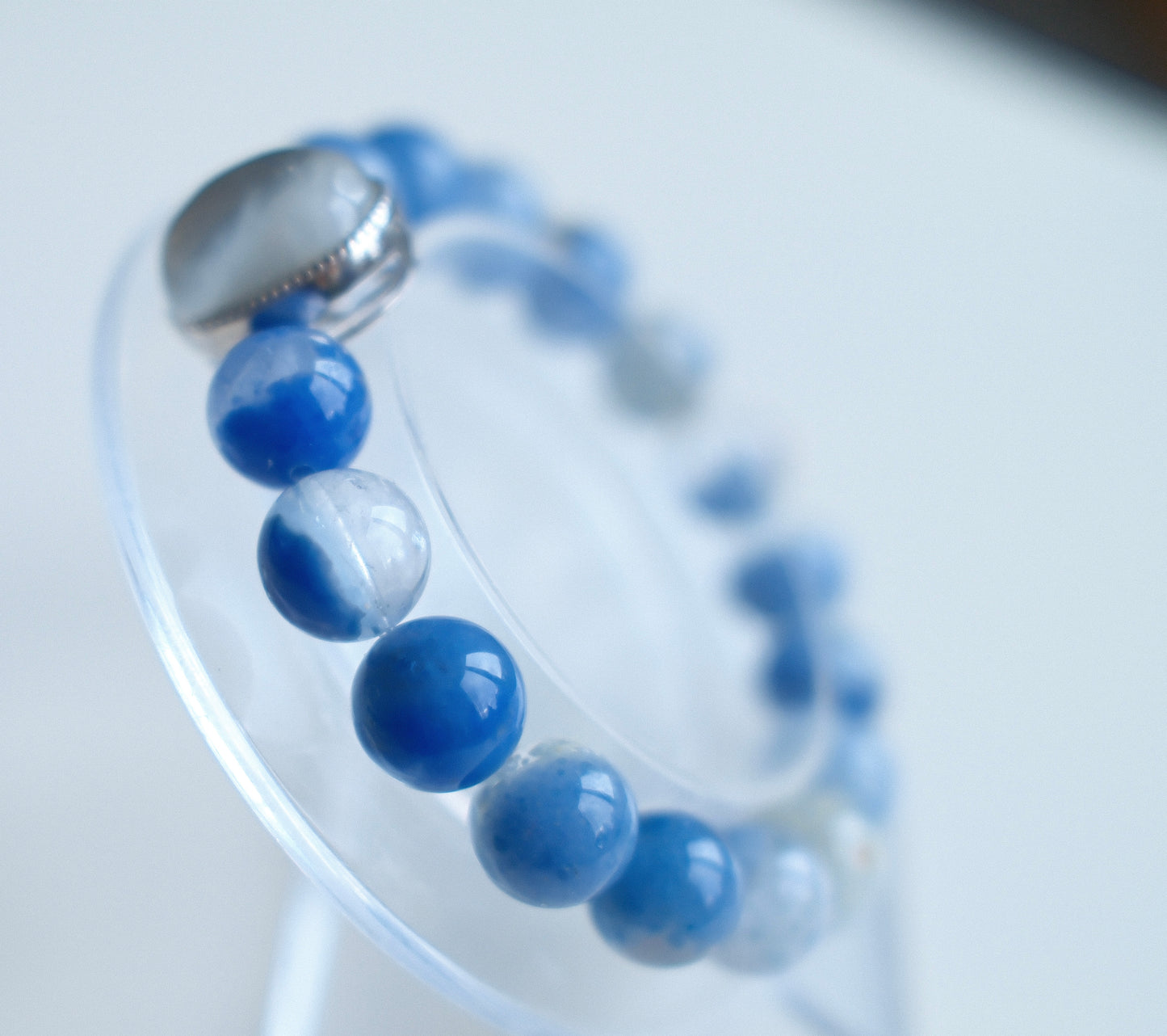 Special Natural Blue Rutilated Quartz Bracelet