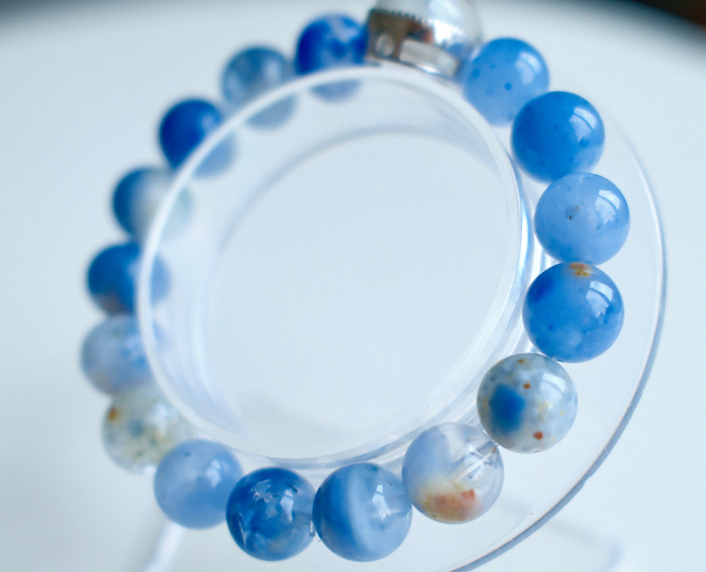 Special Natural Blue Rutilated Quartz Bracelet