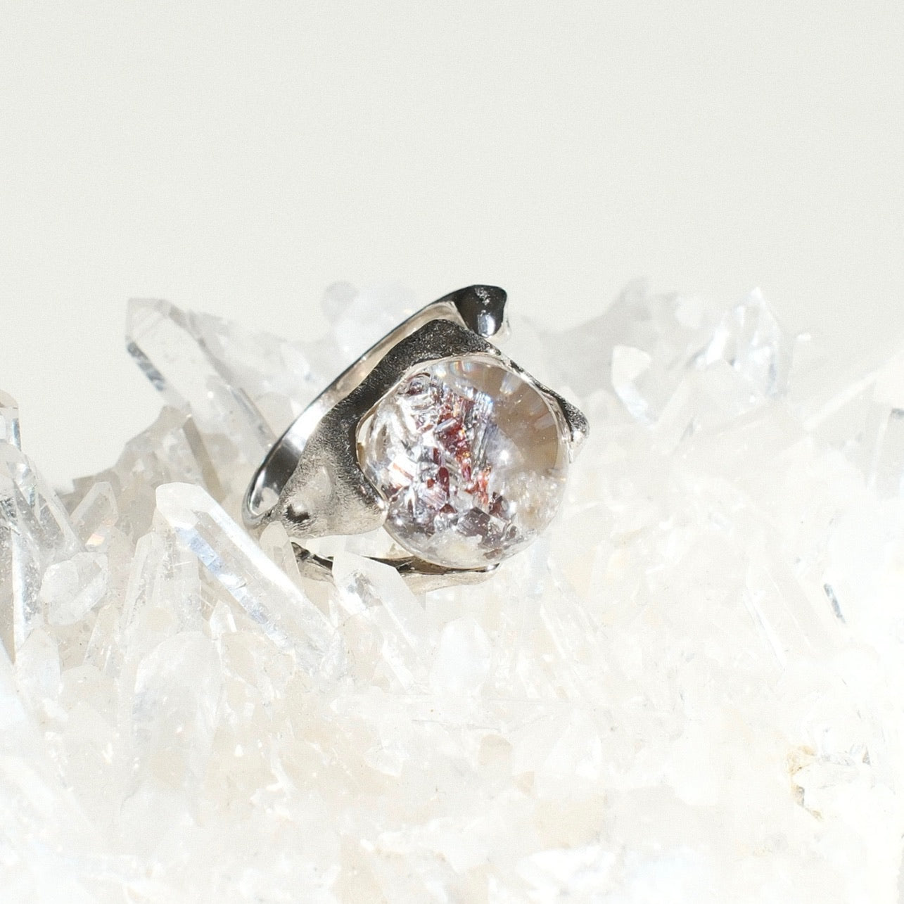 Rutilated Quartz Ring
