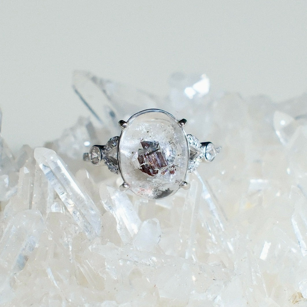 Rutilated Quartz Ring