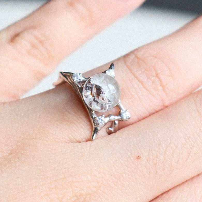 Rutilated Quartz Ring