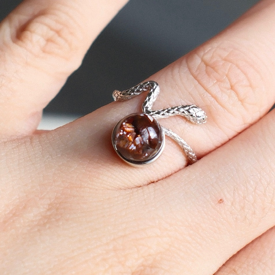 Rutilated Quartz Ring