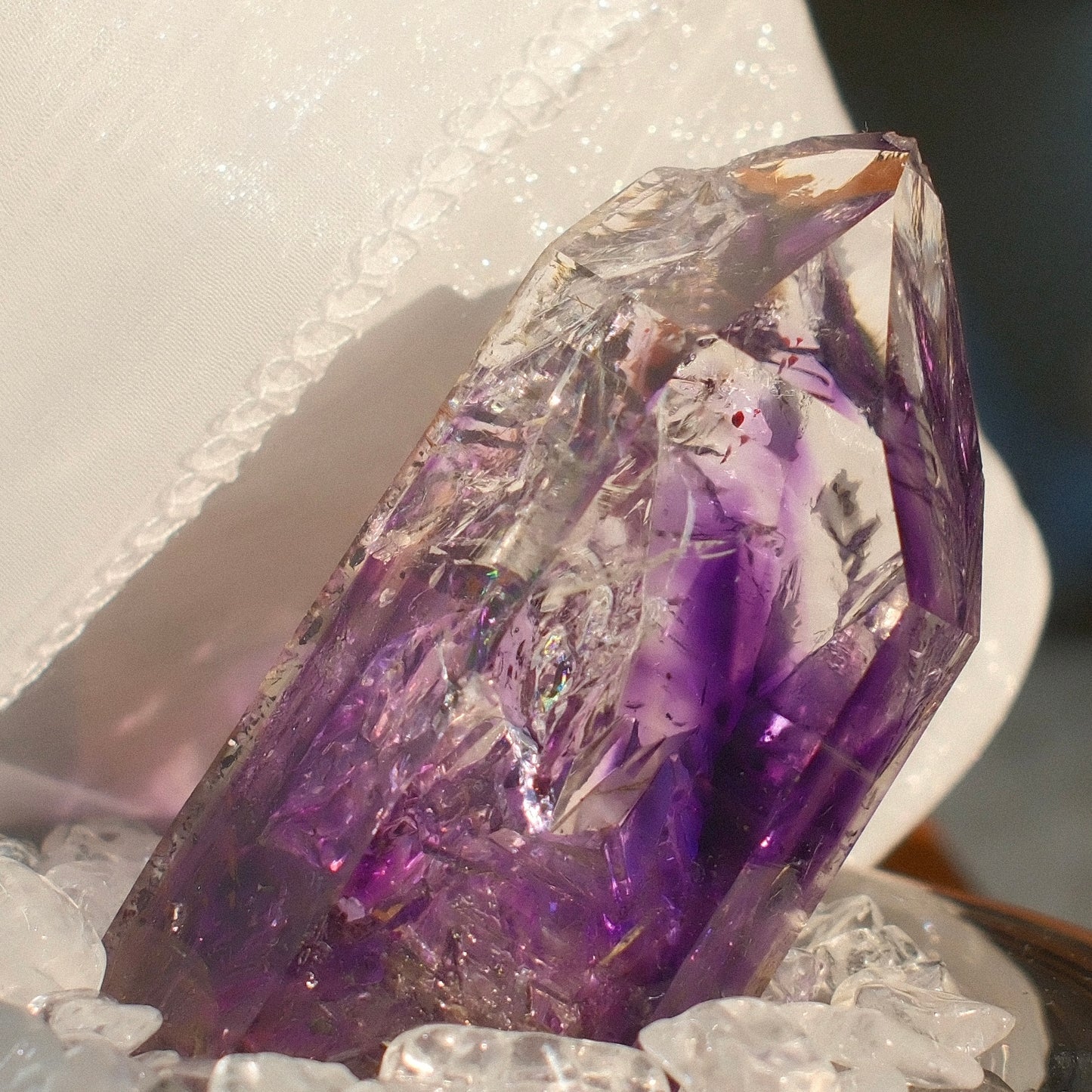Namibian Purple Phantom Quartz Crystal
