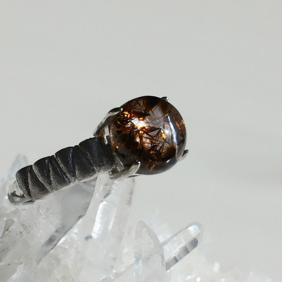 Goethite in Quartz Ring