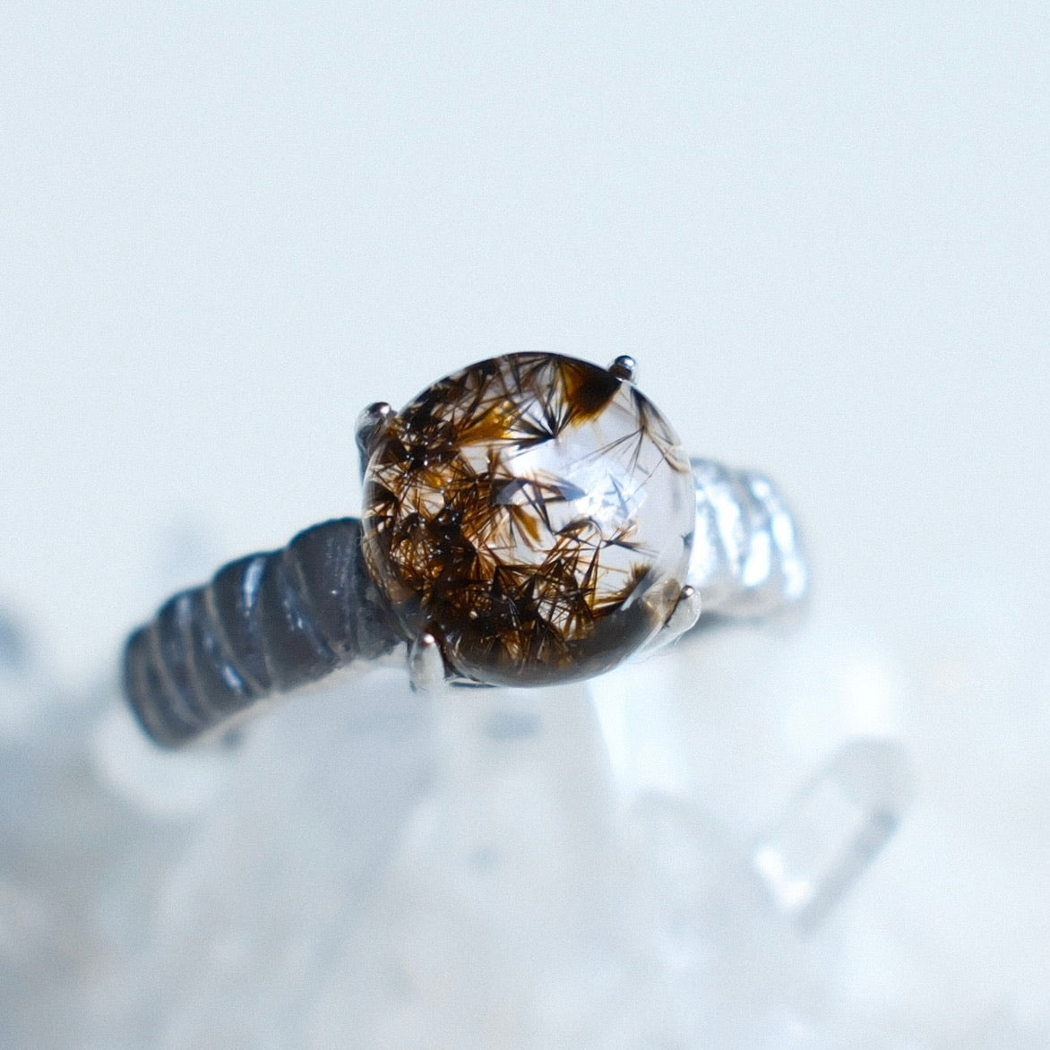 Goethite in Quartz Ring