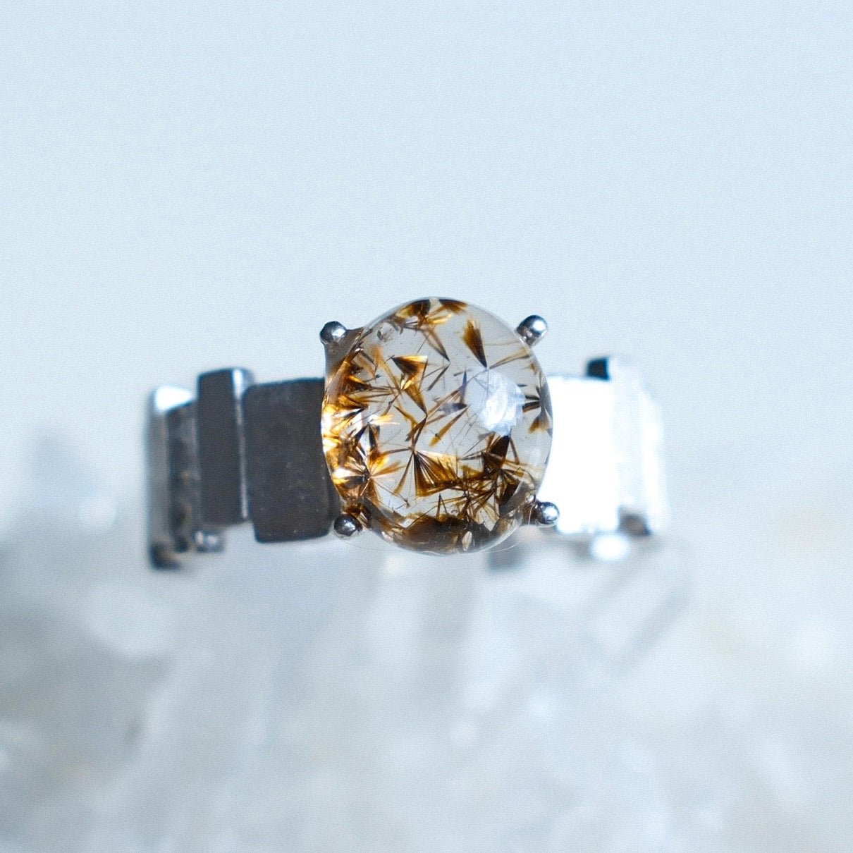 Goethite in Quartz Ring
