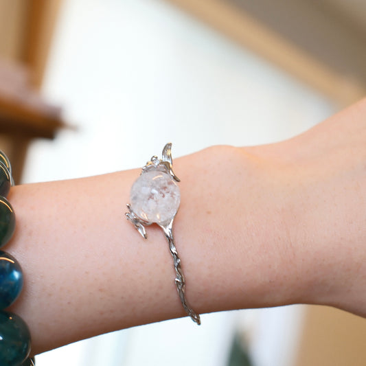 Snowflake Rutilated Quartz Bracelet