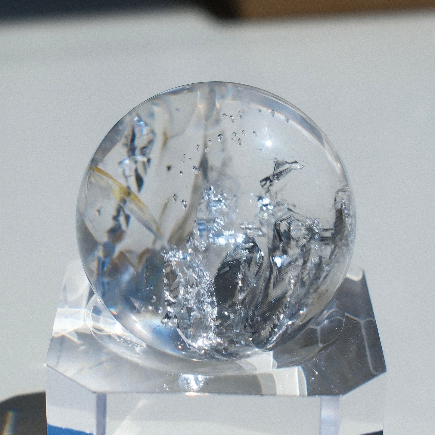 Enhydro Quartz Sphere