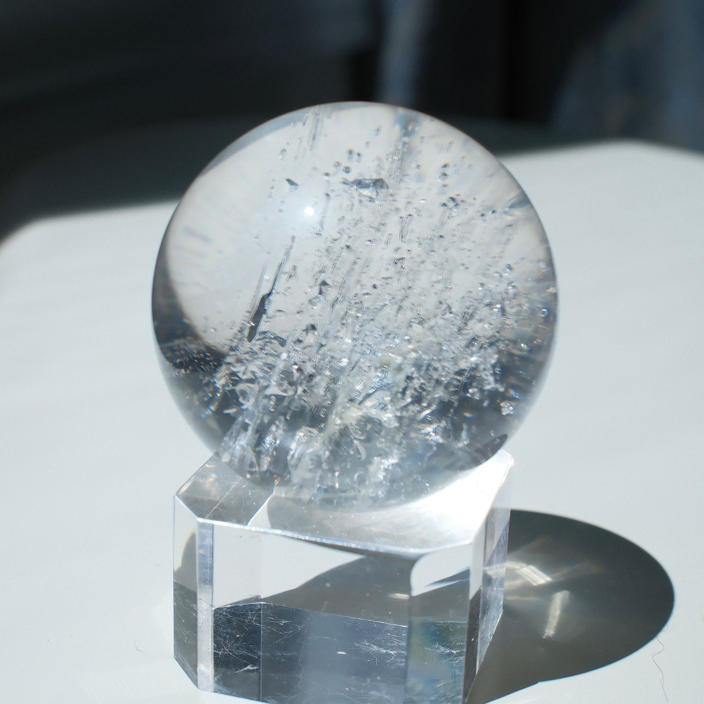 Enhydro Quartz Sphere