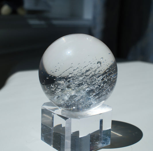 Enhydro Quartz Sphere