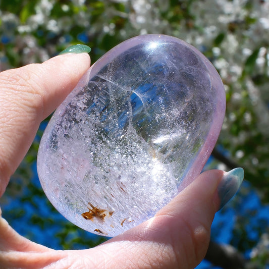 Amethyst Palm Stone with Enhydro Channel