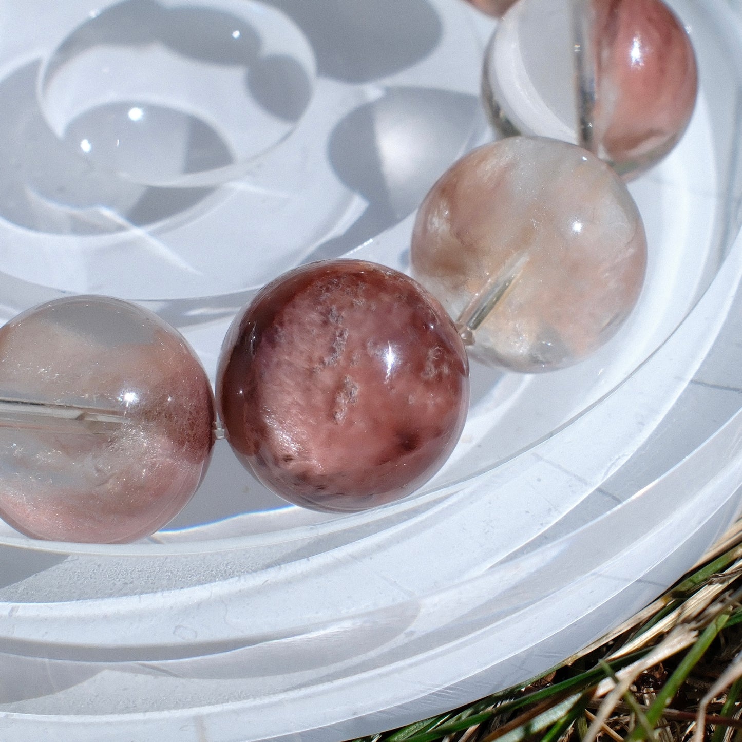 Pink & Purple Rutilated Bracelet