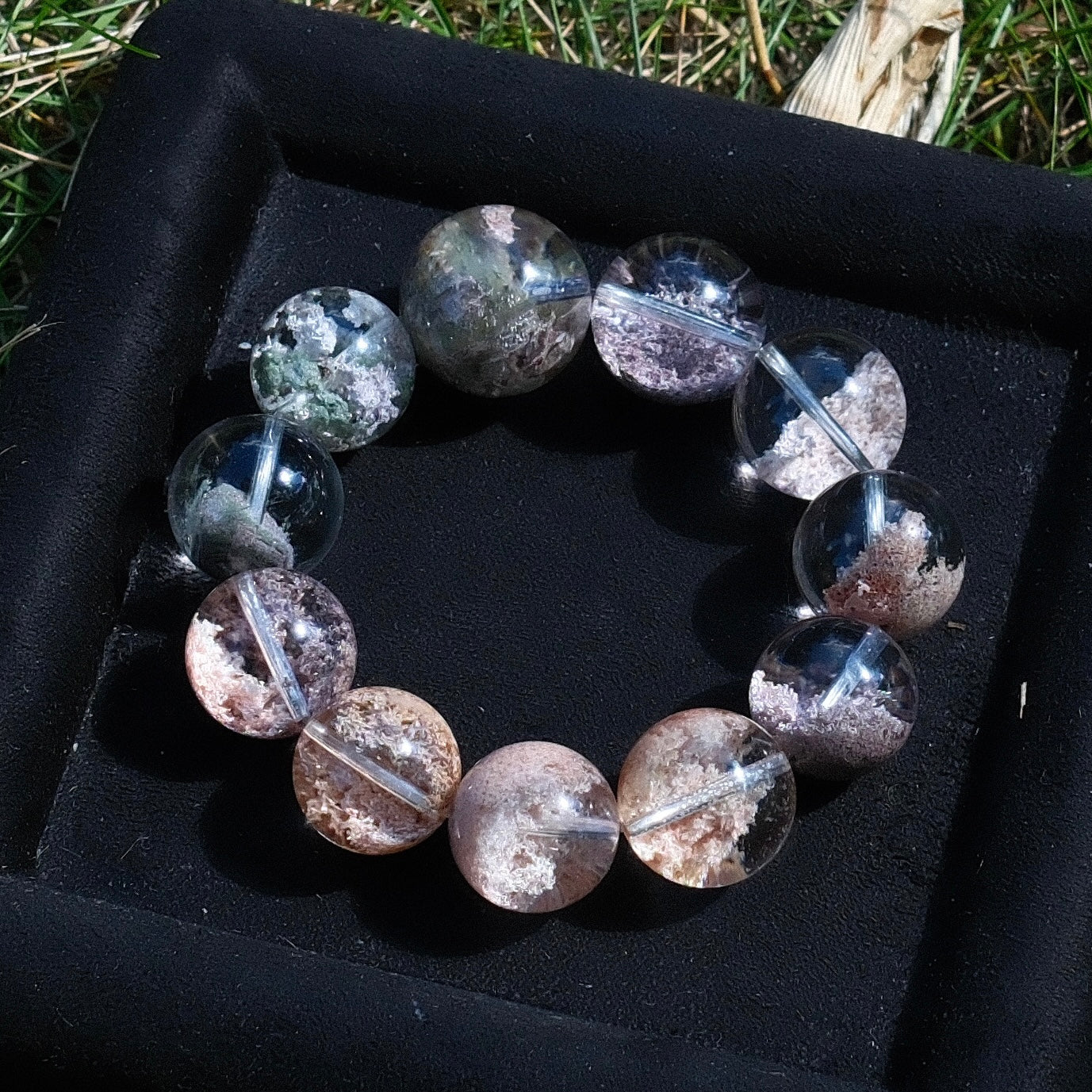 Vivid Phantom Quartz Bracelet