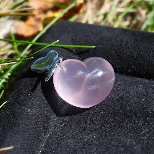 Rose Quartz Heart Pendant