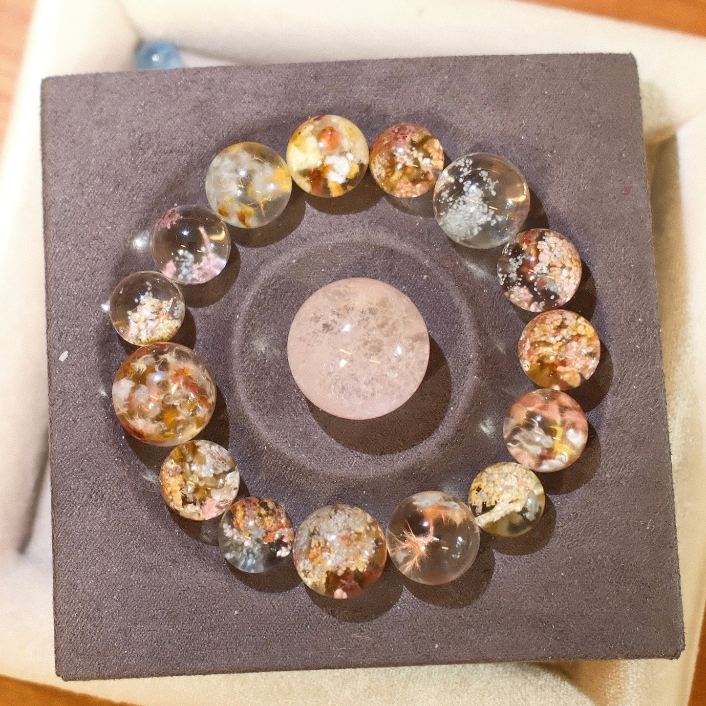 Special Colorful Rutilated Quartz Bracelet