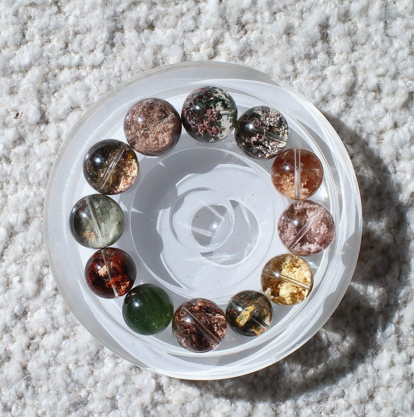 Customized Colorful Phantom Quartz Bracelet