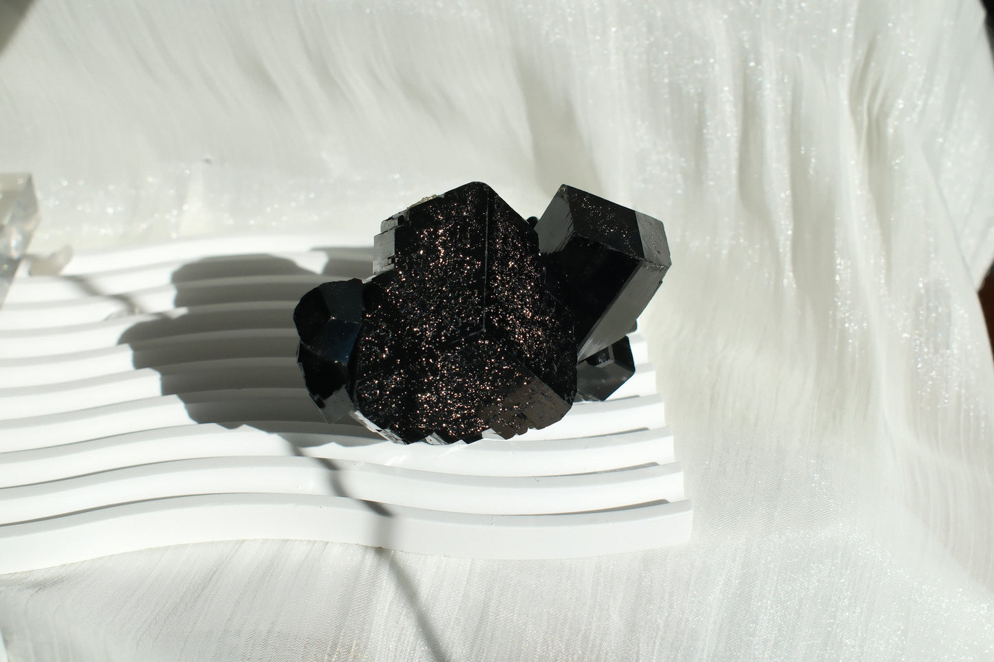 Namibian Black Tourmaline Cluster